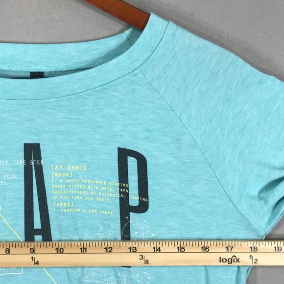 Sugar & Bruno Shirt Youth One Size Blue Tap Dance Pullover Long Sleeve Thumbhole - Picture 11 of 13